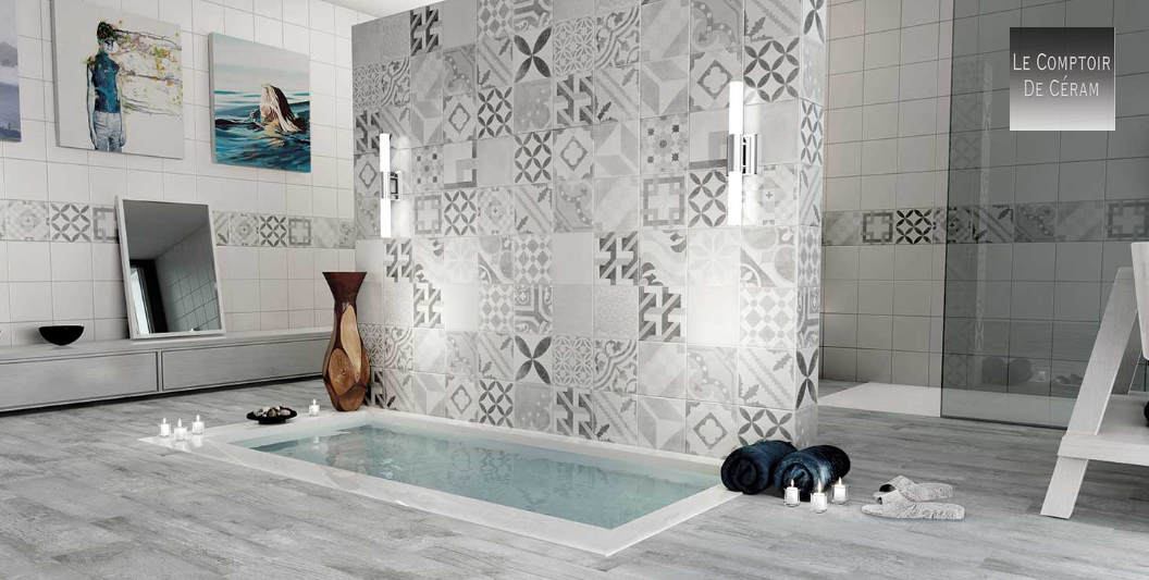 Devant -Carreaux De Ciment Imitation Soldes 54545