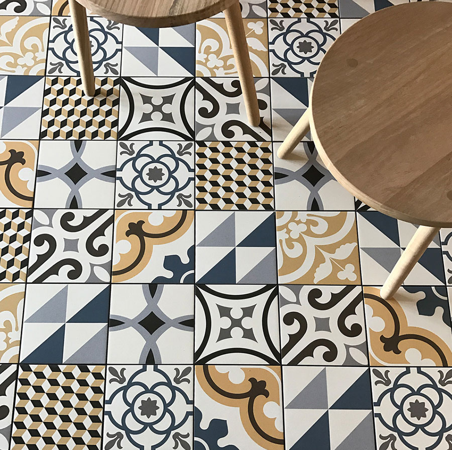 Devant -Carreaux De Ciment Imitation Soldes 656565