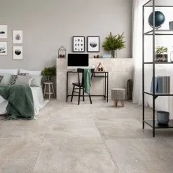 ABITARE Carrelage Aspect Béton PARTA BEIGE - 80X80 - 1,29 M² -Carreaux De Ciment Imitation Soldes carrelage aspect beton parta beige 80x80 129 m 2