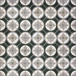 NANDA TILES Carrelage Aspect Ciment Décoré 20x20 Cm IRMINIO - 0.52 M²