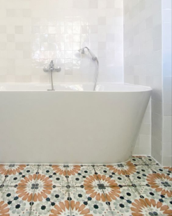 NANDA TILES Carrelage Aspect Ciment Décoré Vieilli 20x20 Cm STRYMON - 0.52 M² -Carreaux De Ciment Imitation Soldes carrelage aspect ciment decore vieilli 20x20 cm strymon 052 m 7