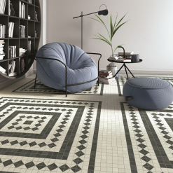 Vives Azulejos Y Gres Carrelage Décoration Quadrillé 20x20 Cm INDIANAPOLIS Rectifié - 1m² -Carreaux De Ciment Imitation Soldes carrelage decoration quadrille 20x20 cm indianapolis rectifie 1m 3