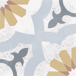 ARCANA Carrelage Décoré Coloré 20x20 Cm ARMOISIN - 1m²