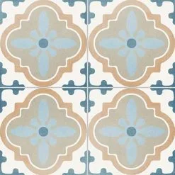 Unicom Starker Carrelage Effet Carreau De Ciment REYKJAVIK DECOR 10 - 20X20 - 0,64 M²