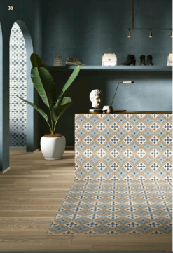 Unicom Starker Carrelage Effet Carreau De Ciment REYKJAVIK DECOR 10 - 20X20 - 0,64 M² -Carreaux De Ciment Imitation Soldes carrelage effet carreau de ciment reykjavik decor 10 20x20 064 m