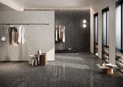 Coem Ceramiche Carrelage Grès Cérame Effet Pierre PALMERSTON ALGO BLACK 60X60 - 1,44m² -Carreaux De Ciment Imitation Soldes carrelage gres cerame effet pierre palmerston algo black 60x60 144m 2