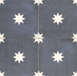 Realonda Carrelage Grès Cérame étoilé STRELLA NAVY - 44X44 - 1,37 M²