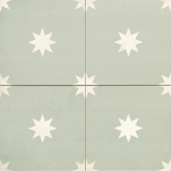 Realonda Carrelage Grès Cérame étoilé STRELLA SAGE - 44X44 - 1,37 M²