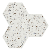 Apavisa Carrelage Hexagonal Effet Terrazzo SOUTH WHITE NATURAL 25x30 Cm - R10 - 0.935m² -Carreaux De Ciment Imitation Soldes carrelage hexagonal effet terrazzo south white natural 25x30 0935m