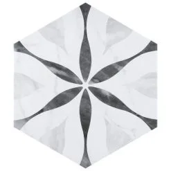 Equipe Carrelage Hexagonal Motif 17,5x20 BARDIGLIO FLOWER 23772 - 0.71m²