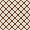 Vives Azulejos Y Gres Carrelage Imitation Ciment Géométrique 43x43 - Medix-Pr Marron - 0.95m² -Carreaux De Ciment Imitation Soldes carrelage imitation ciment geometrique 43x43 medix pr marron 095m