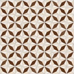 Vives Azulejos Y Gres Carrelage Imitation Ciment Géométrique 43x43 - Medix-Pr Marron - 0.95m²