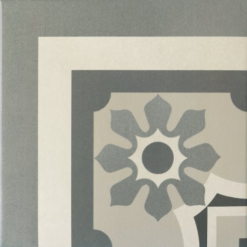 Equipe Carrelage Imitation Ciment Rosace 20x20 Cm CAPRICE CHATELET Angle - Unité