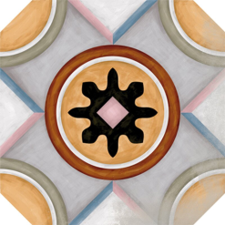 Vives Azulejos Y Gres Carrelage Octogonal Décoré 20x20 Mat Et Cabochons MUSICHALLS - 1m² -Carreaux De Ciment Imitation Soldes carrelage octogonal decore 20x20 mat et cabochons musichalls 1m 6