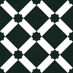 Vives Azulejos Y Gres Carrelage Style Ciment Blanc Noir Géométrique 20x20 Cm 1900 PALAU GRAFITO - 1m²