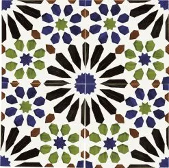 Aleluia Ceramicas MOORISH CASABLANCA 14X14 - 0,19 M² -Carreaux De Ciment Imitation Soldes moorish casablanca 14x14 019 m 2